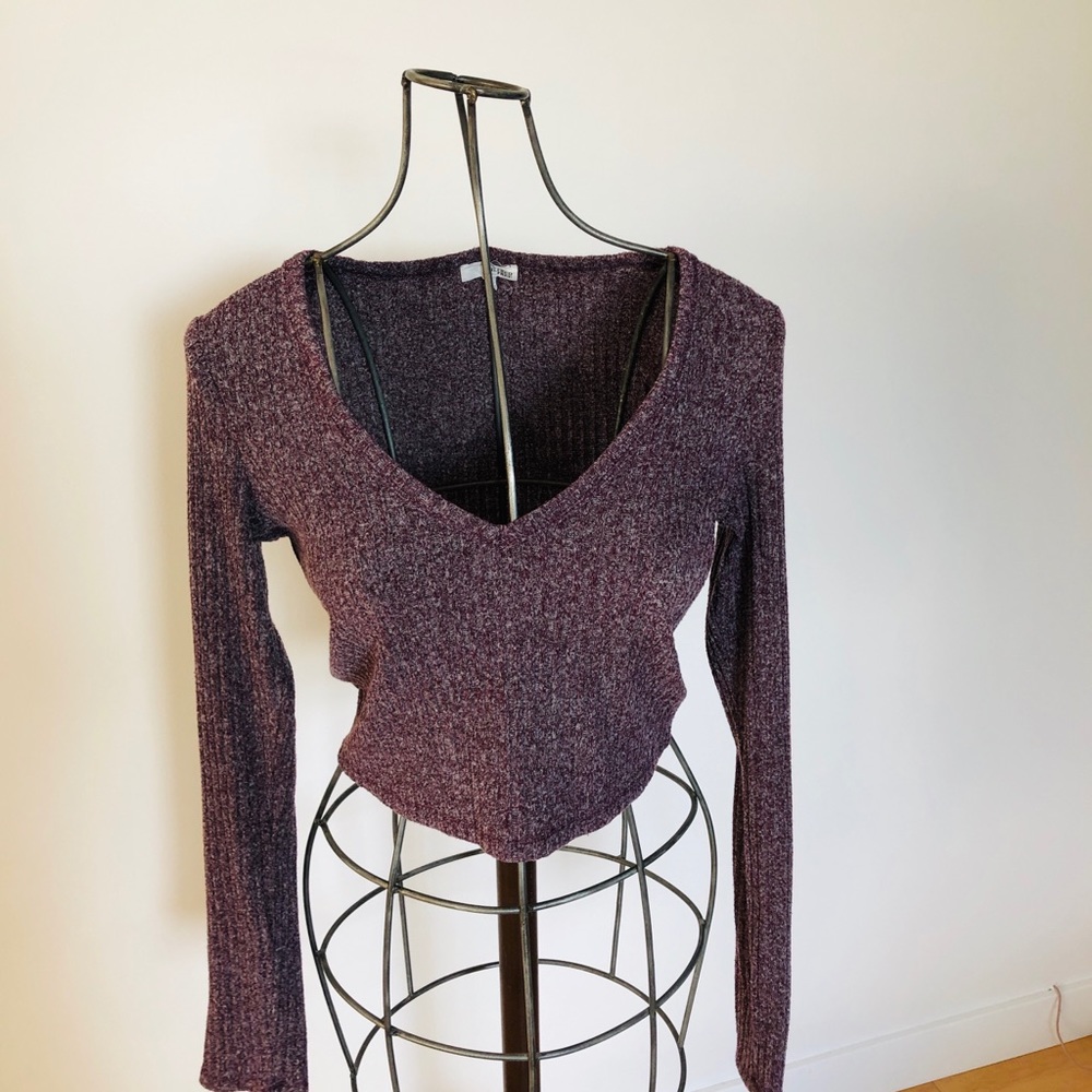 Aritzia Wilfred cropped sweater. Sz L.